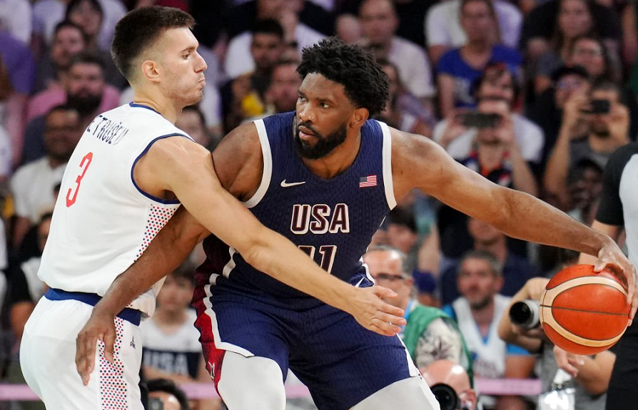 包含雷霆力克美国男篮，阿德巴约统治全场的词条