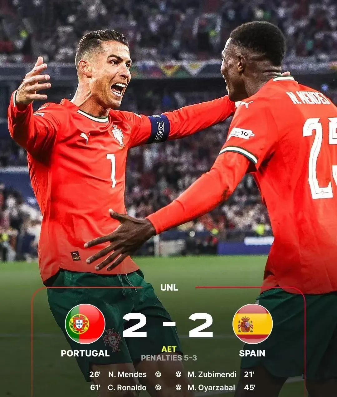 葡萄牙险胜日本，佩德里统治全场