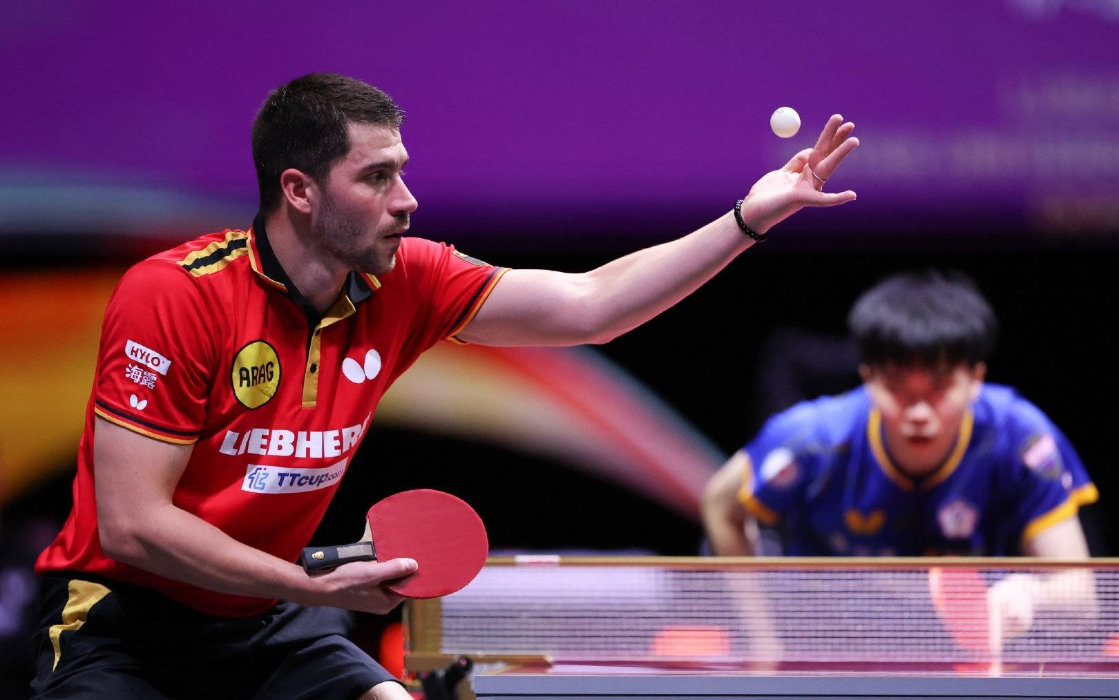 德国乒乓球队险胜韩国乒乓球队，王皓制霸全场