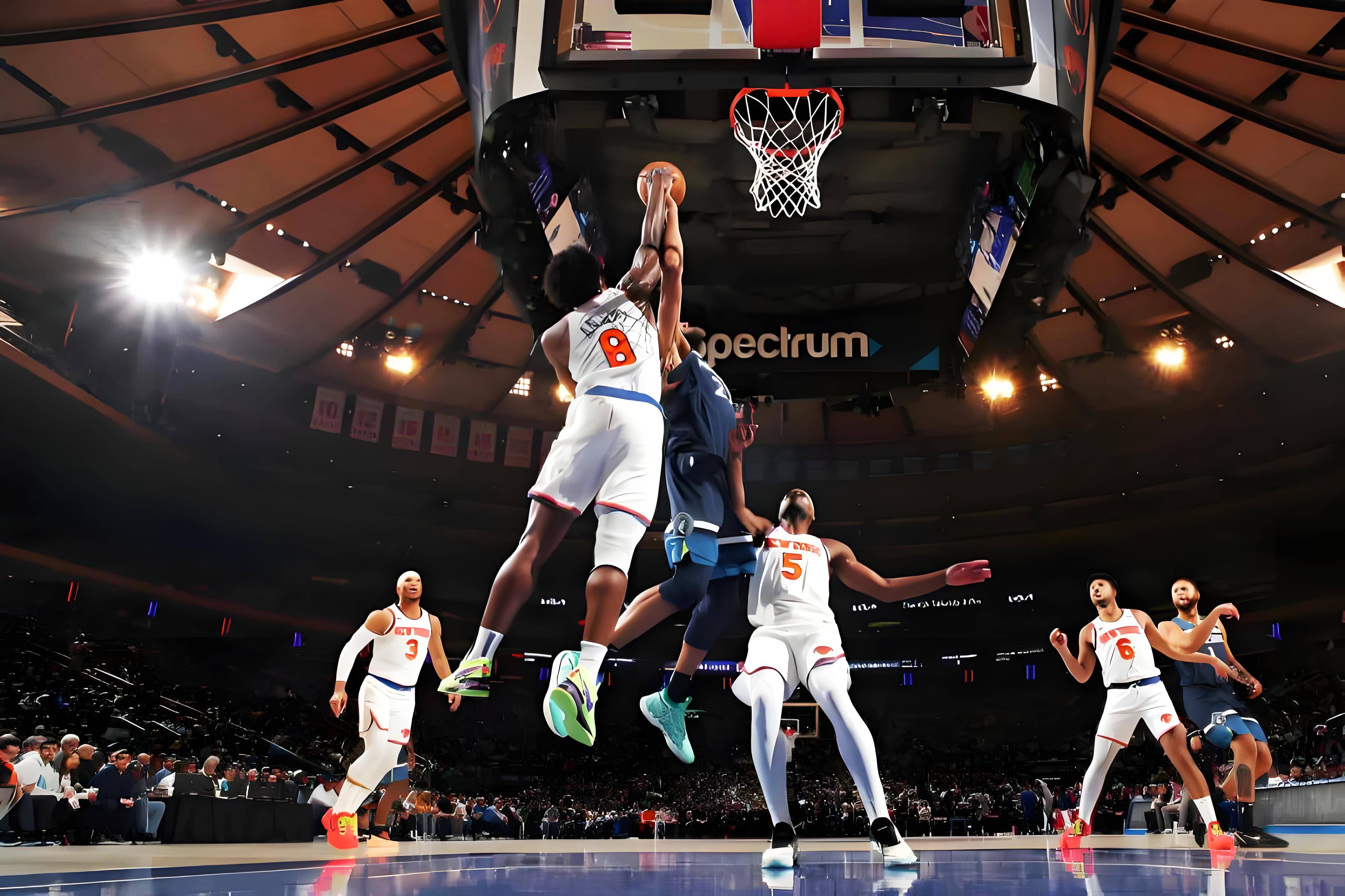 包含雷霆绝地反击湖人B队，巴恩斯统治全场的词条